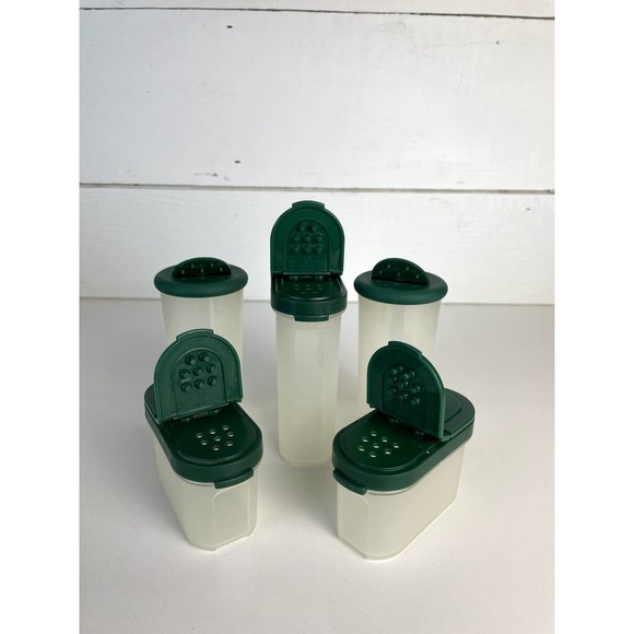 TUPPERWARE, Spice Container Set of 5 with Lids - Picture 3 of 3
